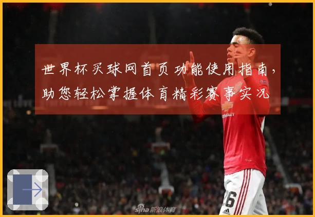 世界杯买球网首页功能使用指南，助您轻松掌握体育精彩赛事实况