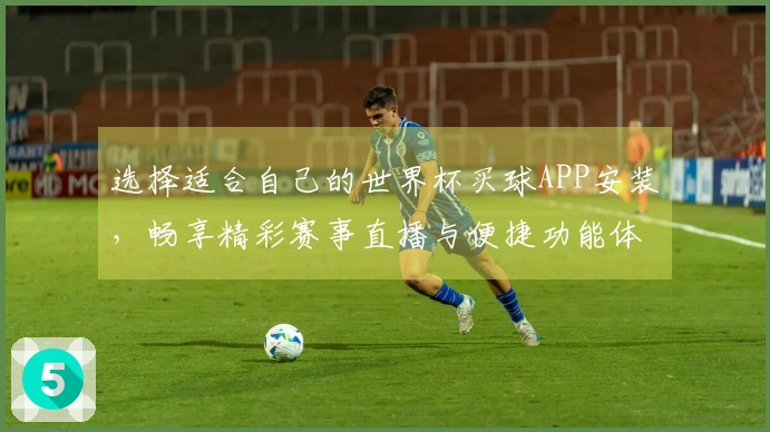 选择适合自己的世界杯买球APP安装，畅享精彩赛事直播与便捷功能体验